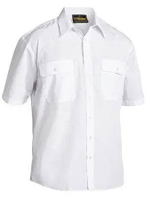 Bisley Workwear Permanent Press Shirt Short Sleeve BS1526